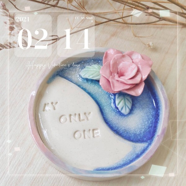 陶瓷班 | 玫瑰陶瓷飾物碟