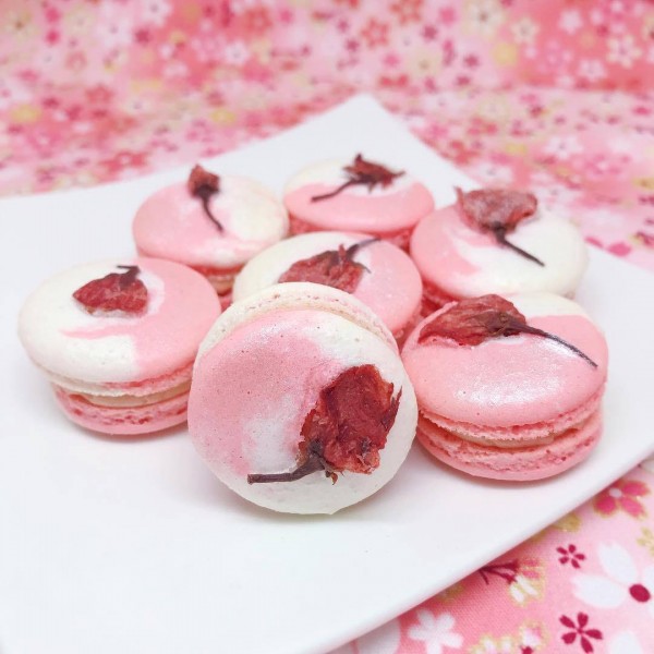 法式浪漫！雲石櫻花馬卡龍工作坊