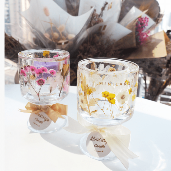 押花燭台杯連茶蠟工作坊