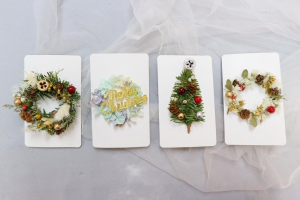 聖誕精選 | 聖誕松乾花卡工作坊