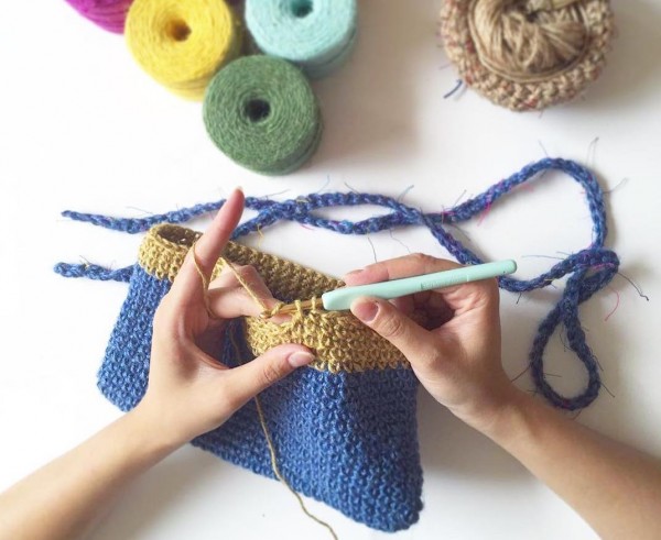 天然棉麻鉤織斜背包工作坊