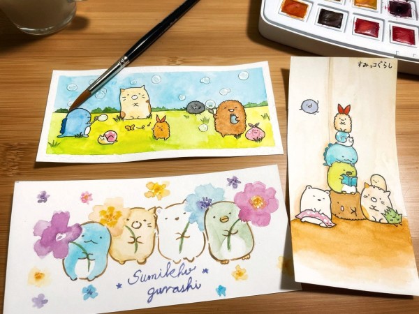 2小時水彩體驗班 x 角落生物篇!