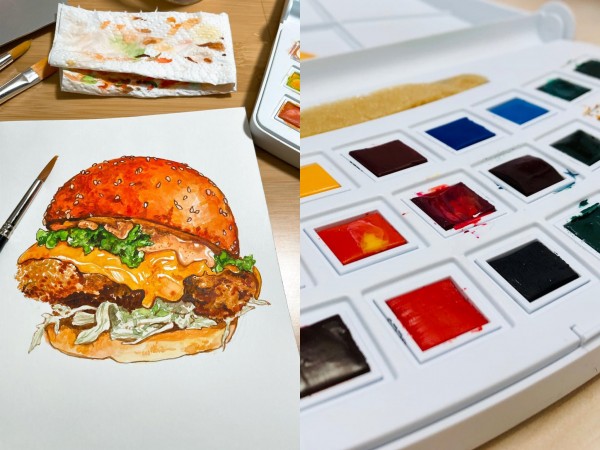 2小時水彩體驗班 x 美味食物篇!